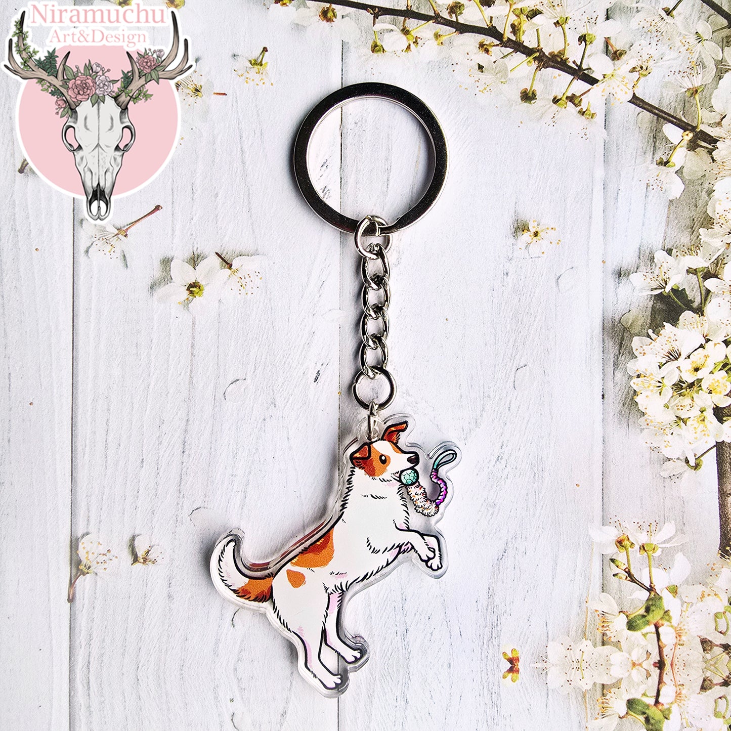 Treenikupla Jack Russel Avaimenperä