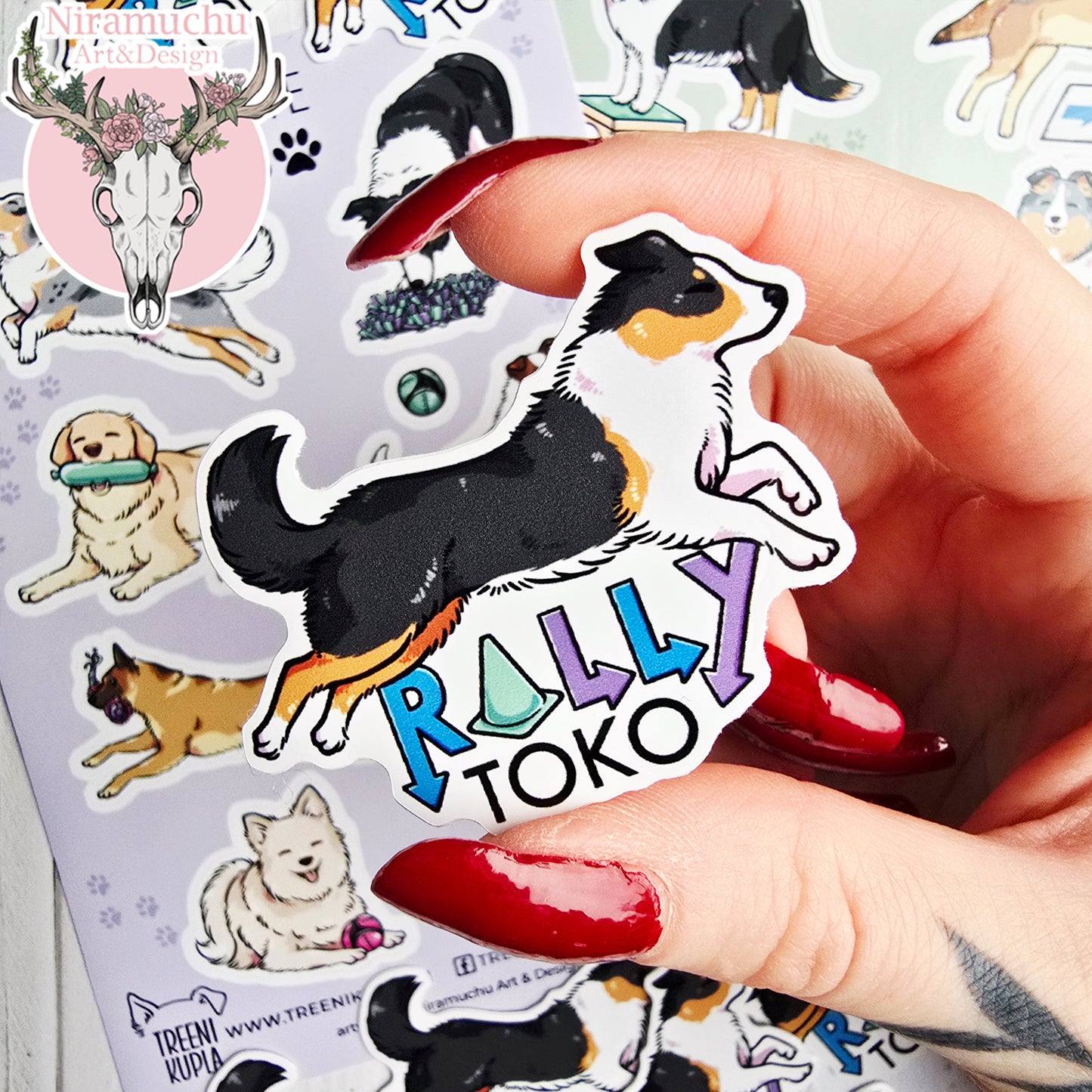 Treenikupla Rally Toko Vinyyli Tarra