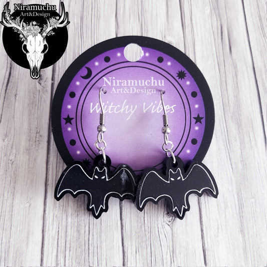 Witchy Vibes Bat Earrings