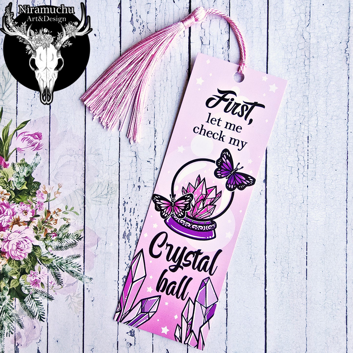 Witchy Vibes Bookmark Crystal Ball