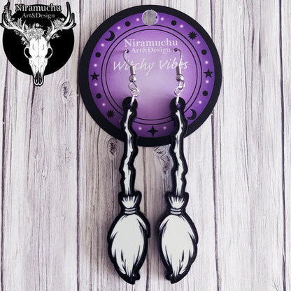Witchy Vibes Broom Earrings