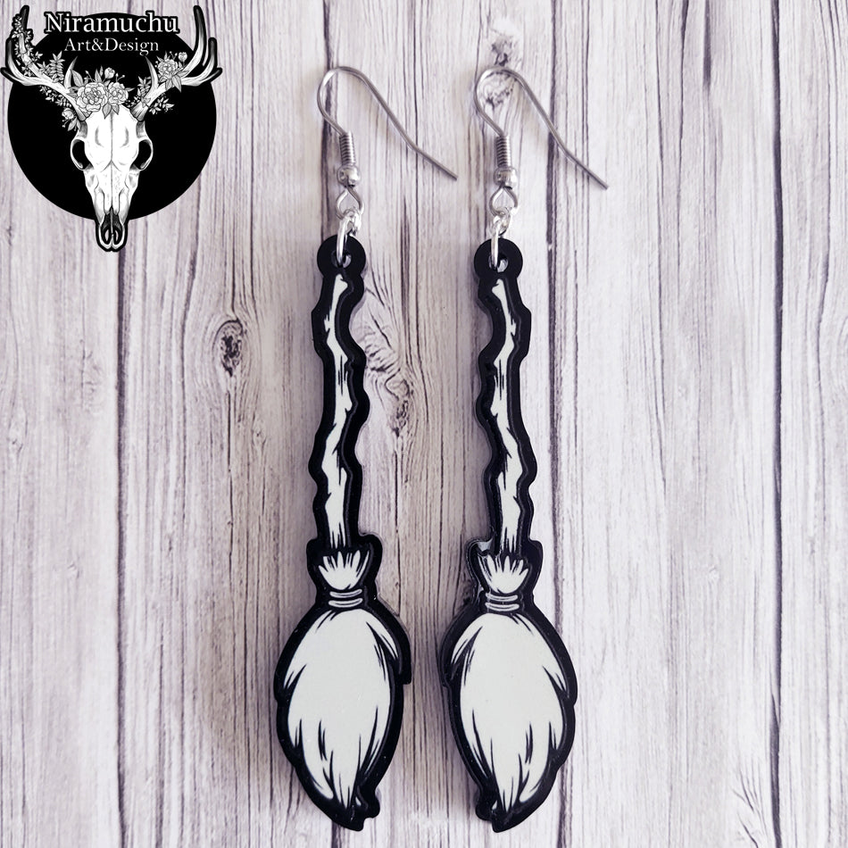 Witchy Vibes Broom Earrings