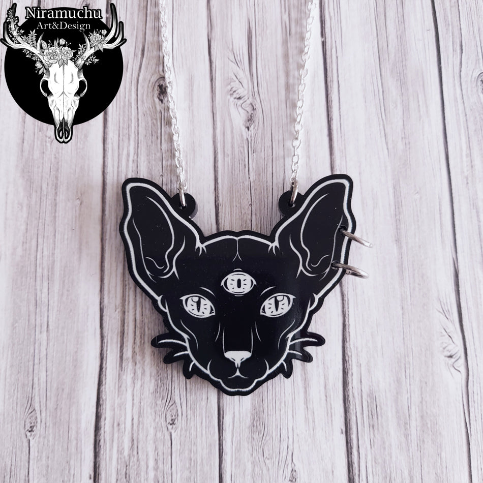 Witchy Vibes Cat Necklace