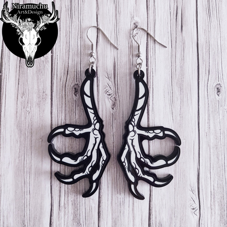 Witchy Vibes Crow Earrings