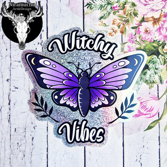 Witchy Vibes Glitter Sticker "The Vibes"