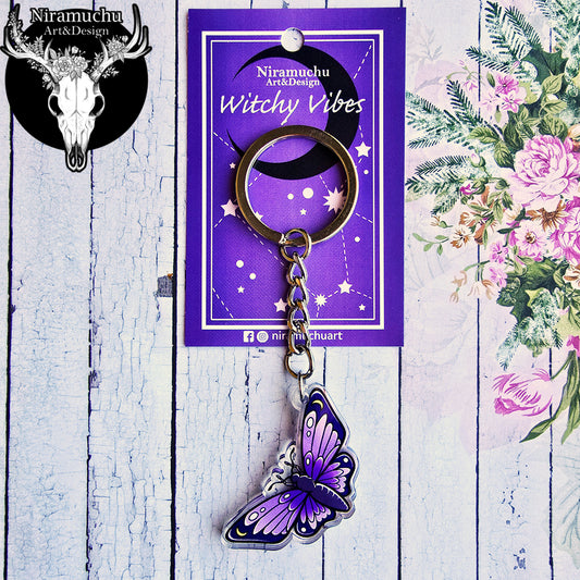 Witchy Vibes Luna Moth Keycharm