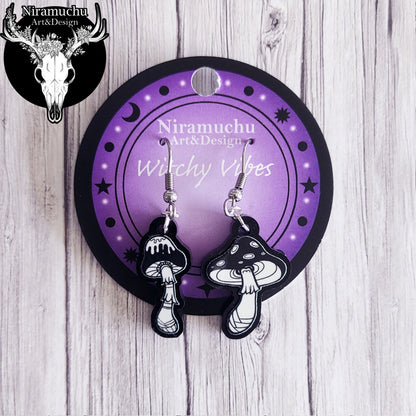 Witchy Vibes Mushroom Earrings