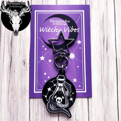 Witchy Vibes Poison Keycharm