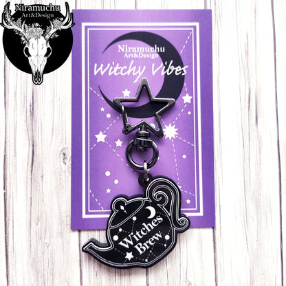 Witchy Vibes Tea Time Keycharm