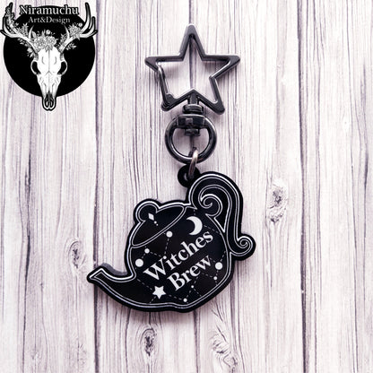 Witchy Vibes Tea Time Keycharm