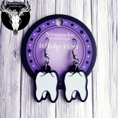 Witchy Vibes Tooth Earrings