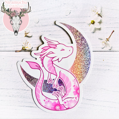 Year of the Dragon Glitter Sticker