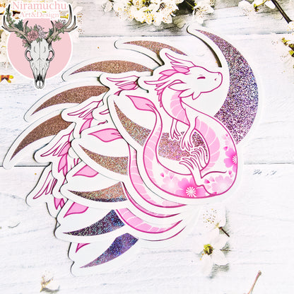 Year of the Dragon Glitter Sticker