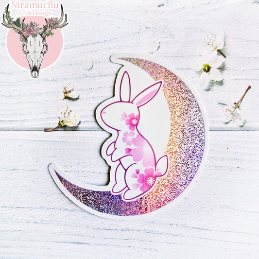 Year of the Rabbit Glitter Sticker