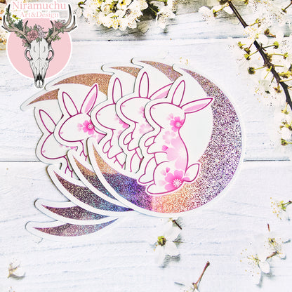Year of the Rabbit Glitter Sticker